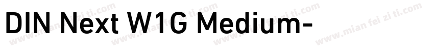 DIN Next W1G Medium字体转换